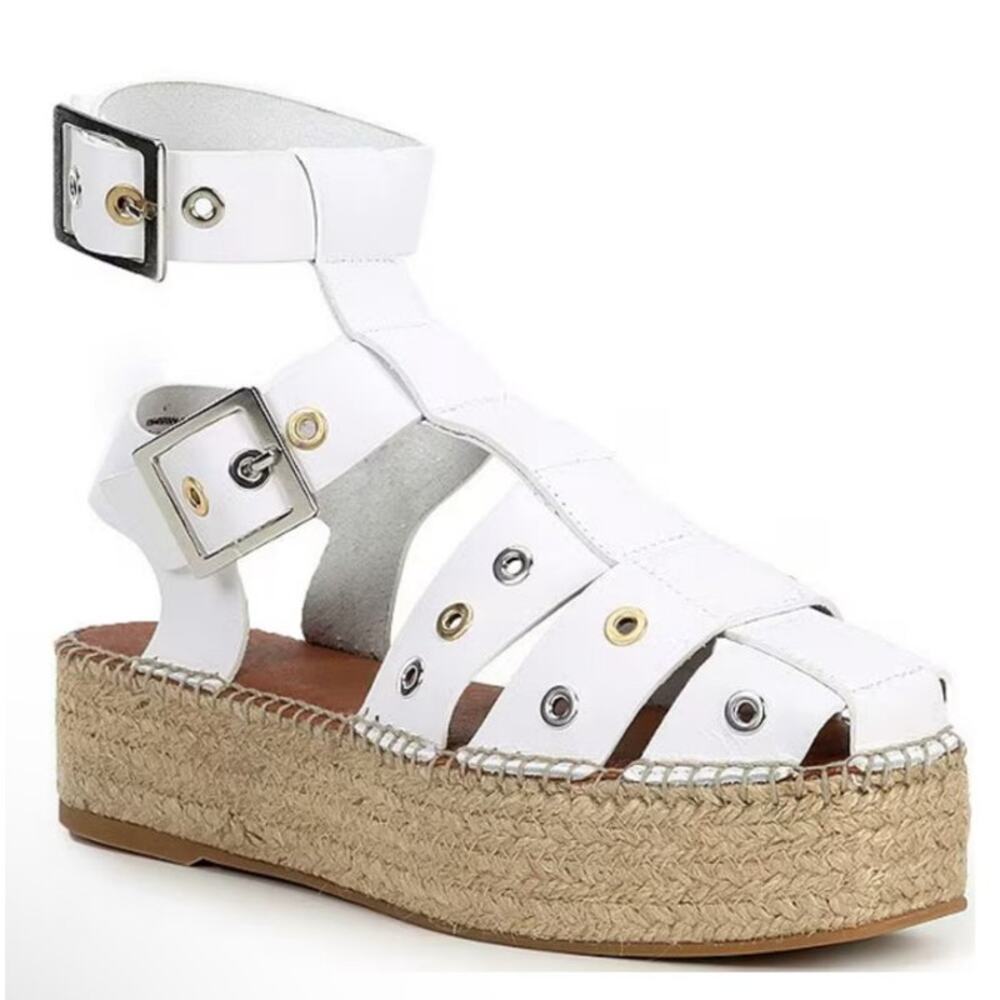 Free People White Platform Sandals